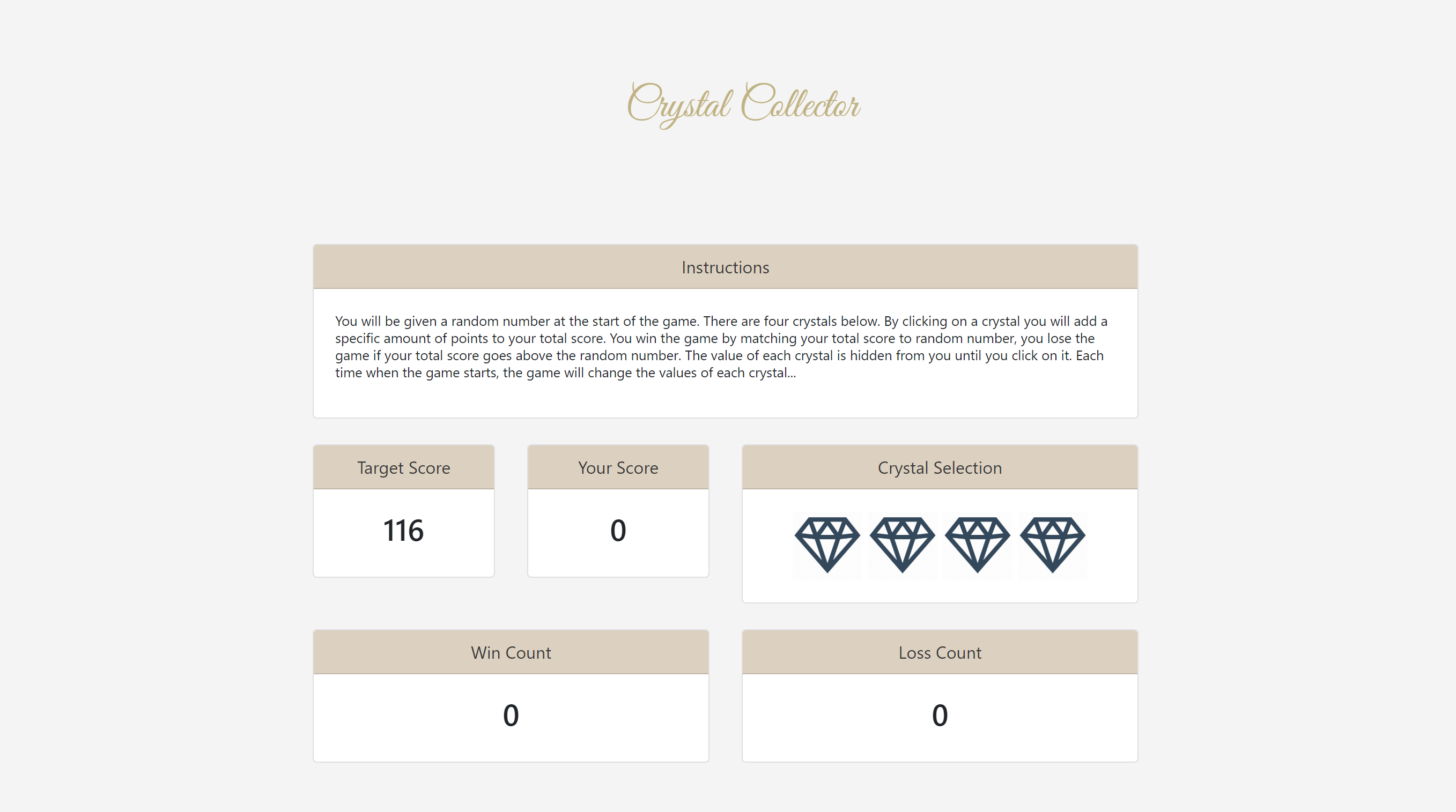 Crystal Collector
